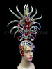 Art Deco Delight Red And Gold Cabaret Drag Queen Diva Headdress