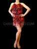 Black Red Salsa Dance Dress