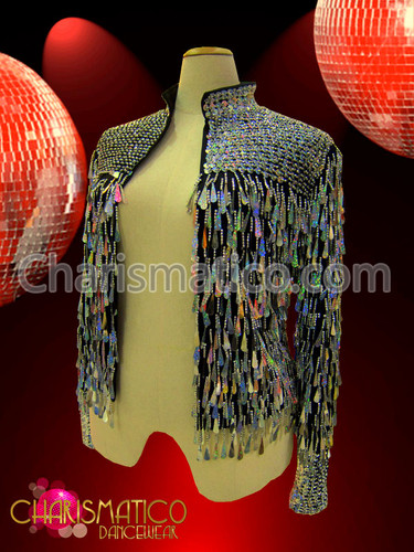 ジャケット・アウター Pe/Ry Garbardine Stretch beaded jacket 1st_silver_jacket_85874__42226