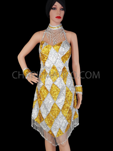 ladies metallic dresses Center of Attention Liquid Purple Metallic Dress – Ellaé Lisqué main image 1