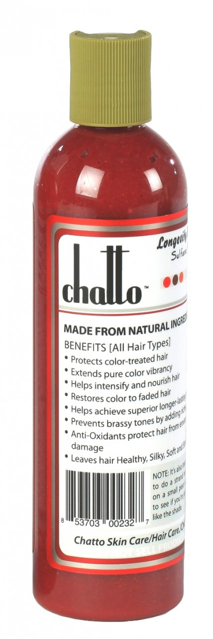 Longevity Botanical Red Deep Raspberry Enhancement Color Conditioner Chatto Skin Hair Care