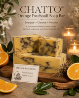 CHATTO® Orange, Patchouli + Cedarwood Botanical Body Bar  (ENERGIZE • CLEANSE  And NOURISH)