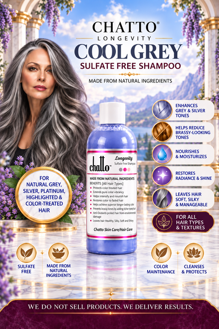 Longevity Cool Grey Enhancement Organic Color Shampoo