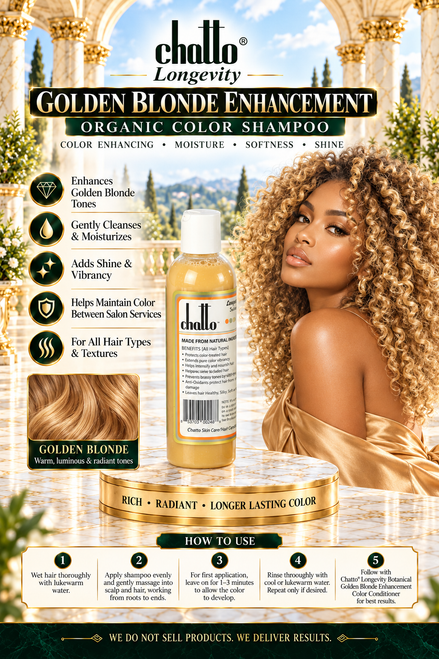 Longevity Golden Blonde Enhancement Organic Color Shampoo