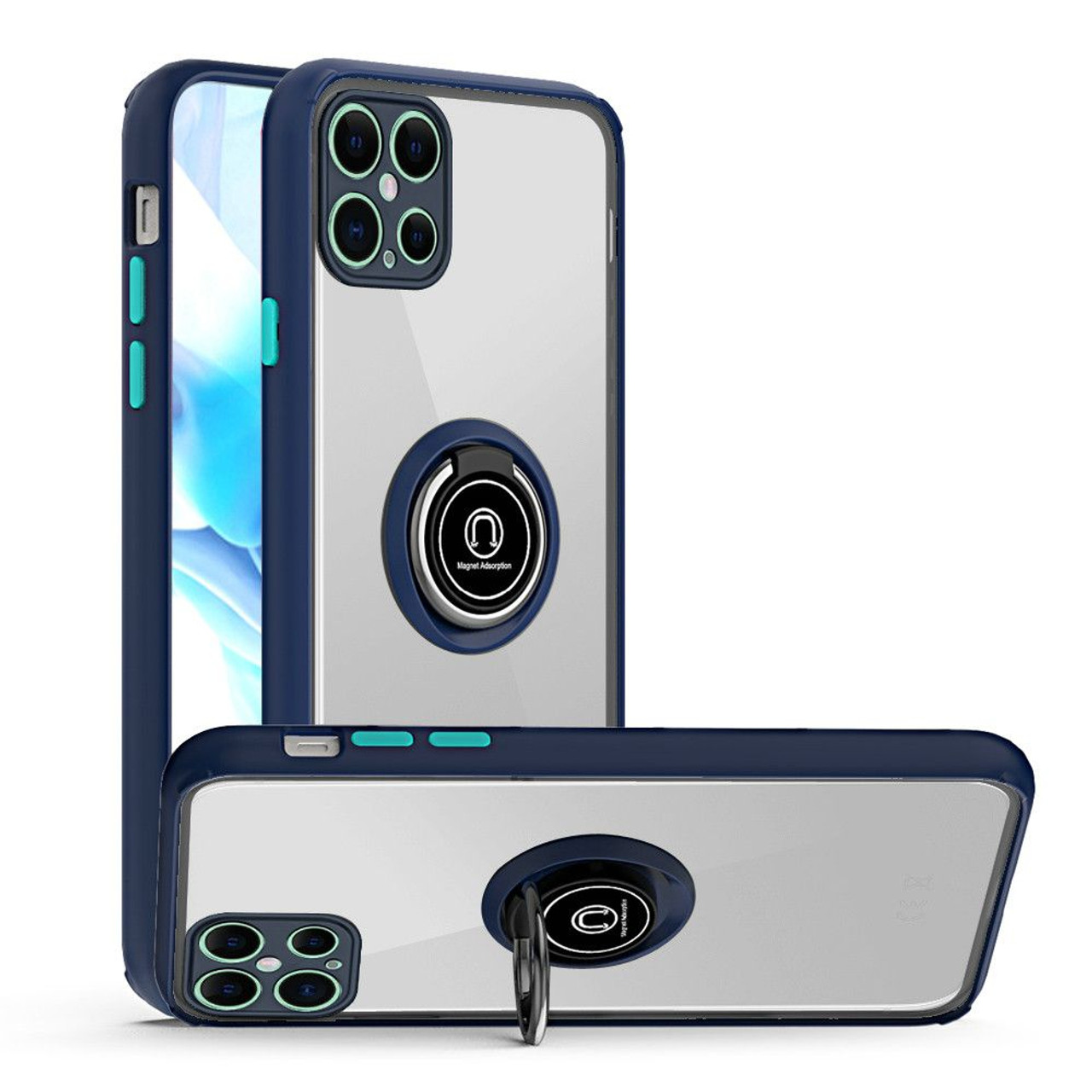Samsung S21 Ultra Mm Clear Magnetic Ring Stand Case Navy World Cellular Samsung S21 Ultra Mm Clear Magnetic Ring Stand Case Navy World Cellular