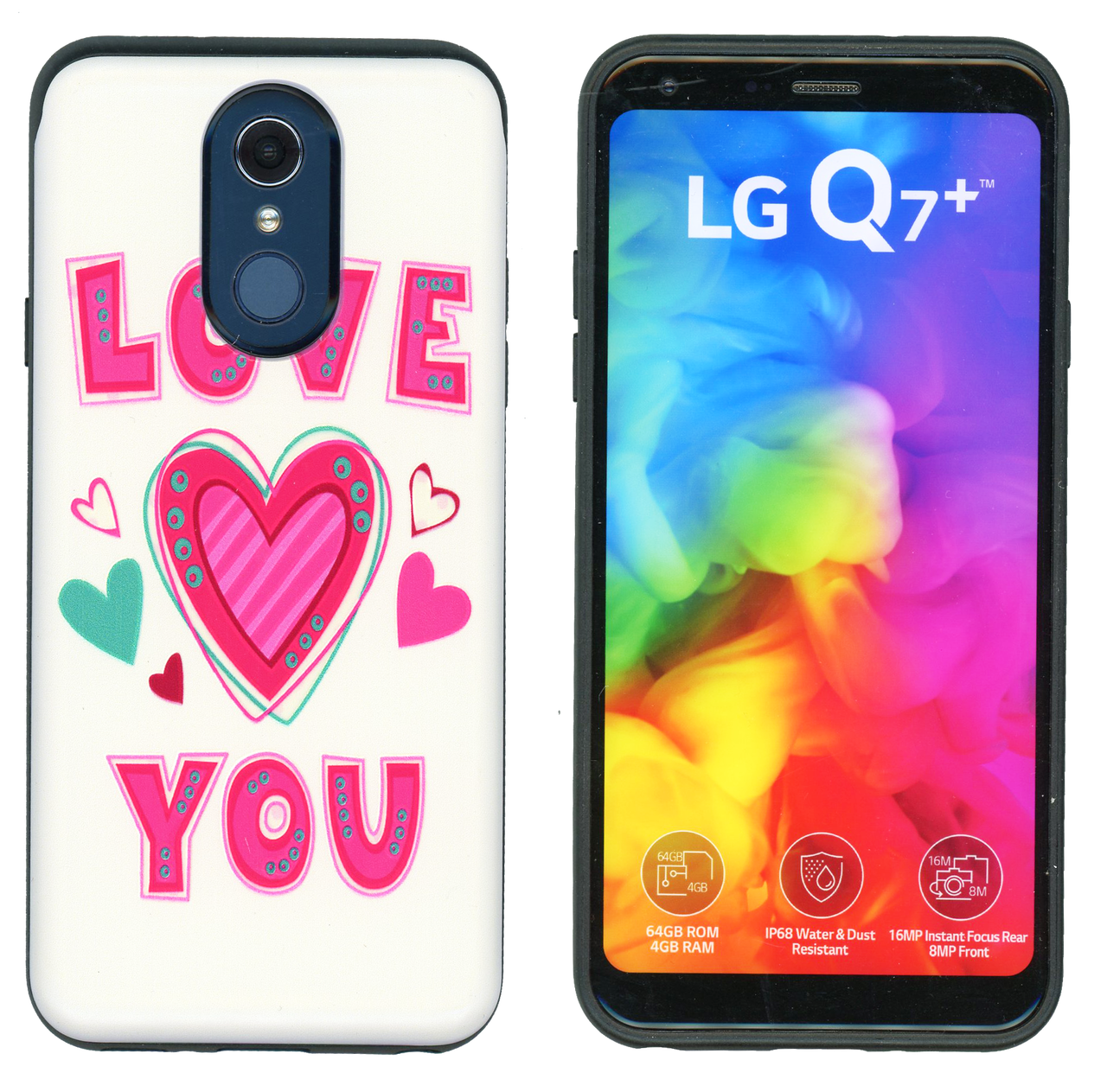 LG Q7/Q7 PLUS MM Pop Kick Case Love You - WORLD CELLULAR