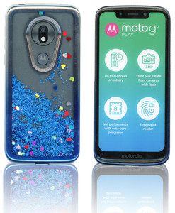 Motorola G7 Play Mm Electroplated Water Glitter Hot Pink Purple World Cellular