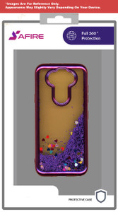 Lg Aristo 5+ MM Electroplated Water Glitter Case Purple