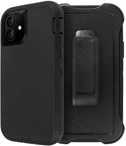 IPHONE 6 Plus/7 Plus/8 Plus Rugged Case W/ Holster Black