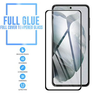 Samsung S21 Plus MM Full Covered Tempered Glass Black