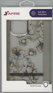 iPhone 12/12 Pro MM Transparent Epoxy White Flowers