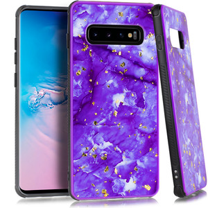 Samsung S10 Plus Marble Design Case Purple 