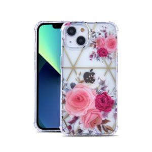 iPhone 13 Pro Glitter Fashion Shockproof TPU Cover Case Floral E