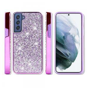 Samsung S22 Plus Deluxe Diamond Bling Glitter Case Purple