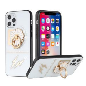iPhone 11 SPLENDID Diamond Glitter Case Flower Ring White