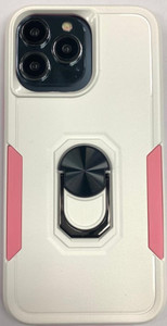 iPhone 14 Pro Max MM Ring Hybrid 2 Pink & White