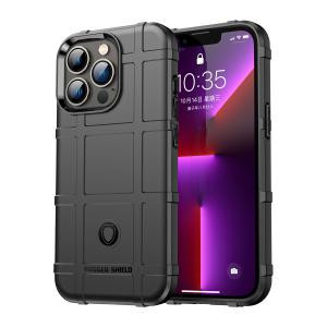 iPhone 14 Plus Rugged Shield Thick TPU Case Black