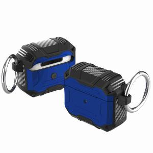 AirPods 3 Rugged Hybrid With Metal Hook Case Dark Blue
