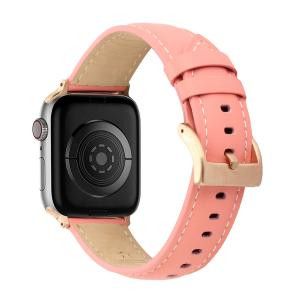 Apple Watch 38/40/41mm Luxury Leather Watch Band Rose Pink