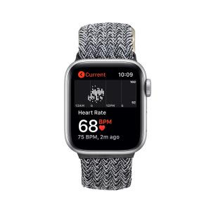 Apple Watch 38/40/41mm Woven Nylon Fashion Fabric Watch Band Charcoal 