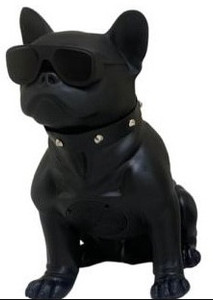 Karaoke Speaker Frenchie Bull Dog With Glasses MD570 Black