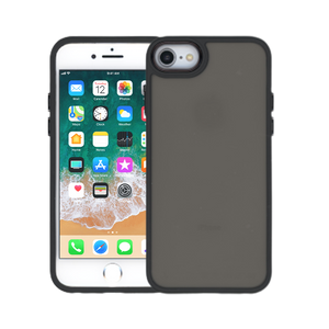 iPhone 14 Plus Thick Acrylic Metal Button Case Black