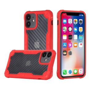 iPhone 13 Pro Carbon Fiber Hybrid Case Red