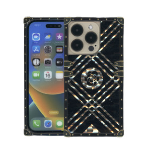 iPhone 13 Square Black Pattern Flower