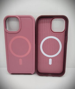 iPhone 15 Mag Armor Case Dark Pink