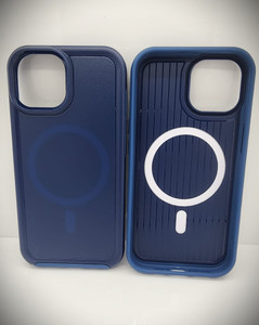 iPhone 15 Mag Armor Case Inky Blue