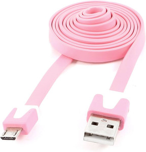 Micro Flat USB Cable Pink