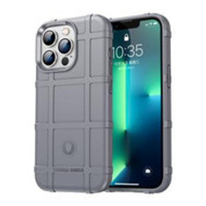iPhone 15 Plus Rugged Shield Thick TPU Case Gray