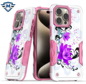 iP15 Pro Max METKASE Premium Exquisite Design Rose Pink Floral