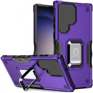 Samsung Galaxy s24 Ultra OPTIMUM Magnetic Ring Stand Case Dark Purple