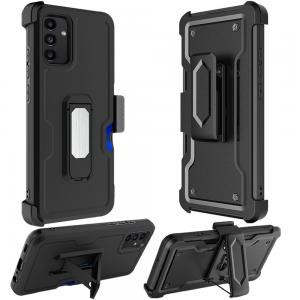 Samsung A54 5G CARD Holster with Kickstand Clip Case Black