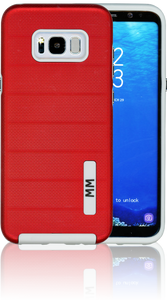 Samsung Galaxy S8 PLUS MM Opal Slim Case Red(Curved Tempered Glass Included)