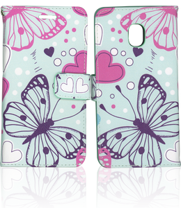 Samsung J3(2018) Professional Wallet Butterfly