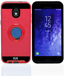 Samsung Galaxy J3(2018) MM Ring Stand Case Red