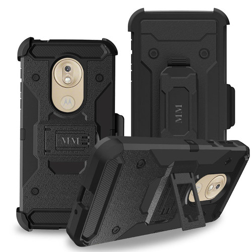 Motorola G7 Play MM Silo Rugged Case Black