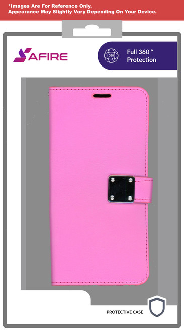 Lg Stylo 6 MM Premium Folio Wallet Hot Pink