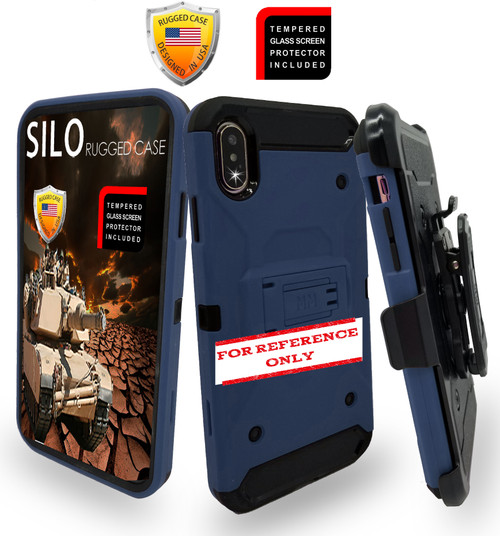 Samsung A21 MM Silo Rugged Case Navy