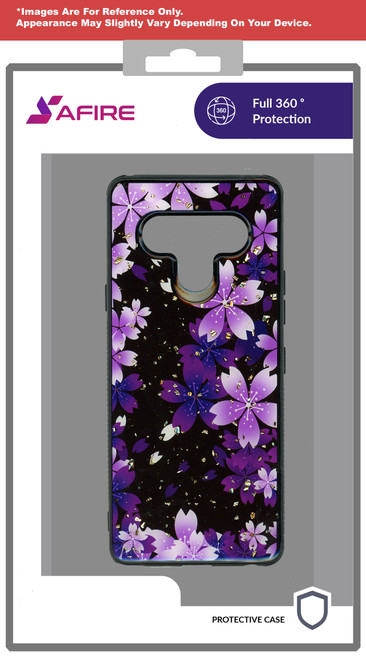 Lg Aristo 5+ MM Marble Case Purple Flower