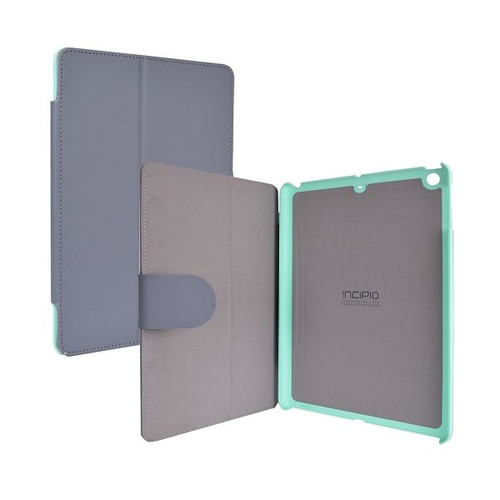 Incipio Lexington Kickstand Folio Case Grey And Teal