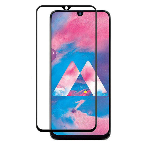 Samsung A12 SAFIRE Full Covered Tempered Glass Black