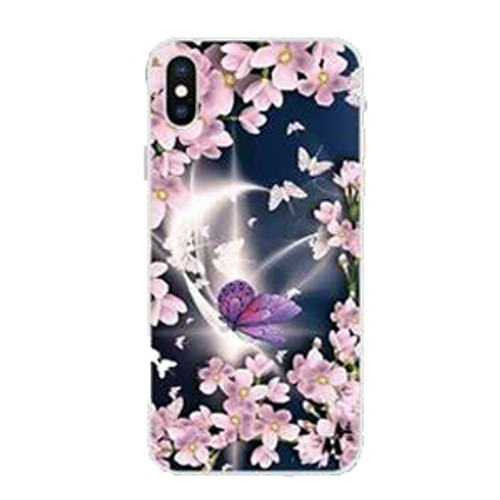 Iphone 12 Pro Max 6.7 MM Design Hybrid Purple Butterfly