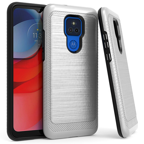 Moto G Play 2021 MM CF Slim Metal Case Silver