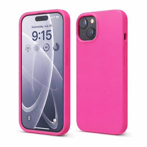IP 13 Pro Silicone Case Hot Pink