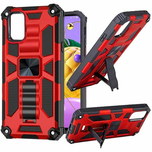 Moto G Pure MM Tactical Hybrid Kickstand Case Red