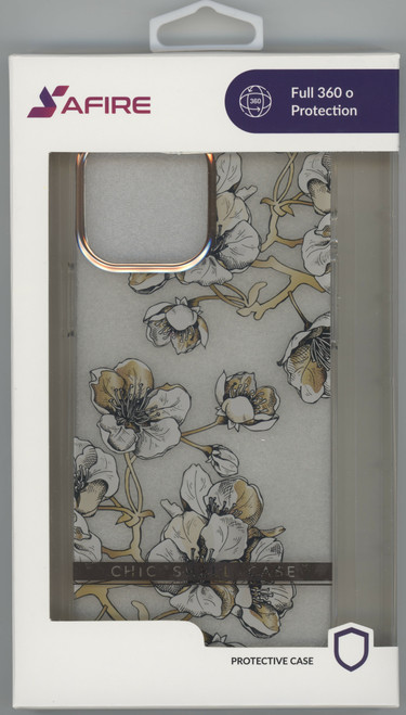 iPhone 13 Pro MM Transparent Epoxy White Flowers