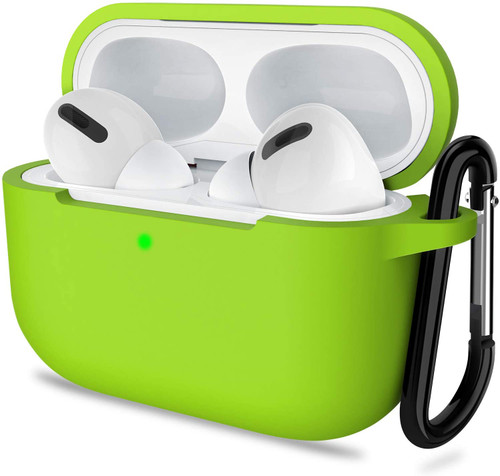 Airpods Pro Silicon Case W Hook Lime Green 